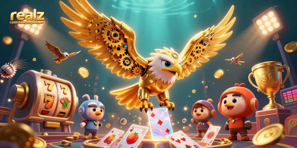 Visualisiere die schnelle Auszahlung von Echtgeldern im realz casino auszahlungsdauer mit lebhaften Slot-Symbolen und einem dynamischen Design.