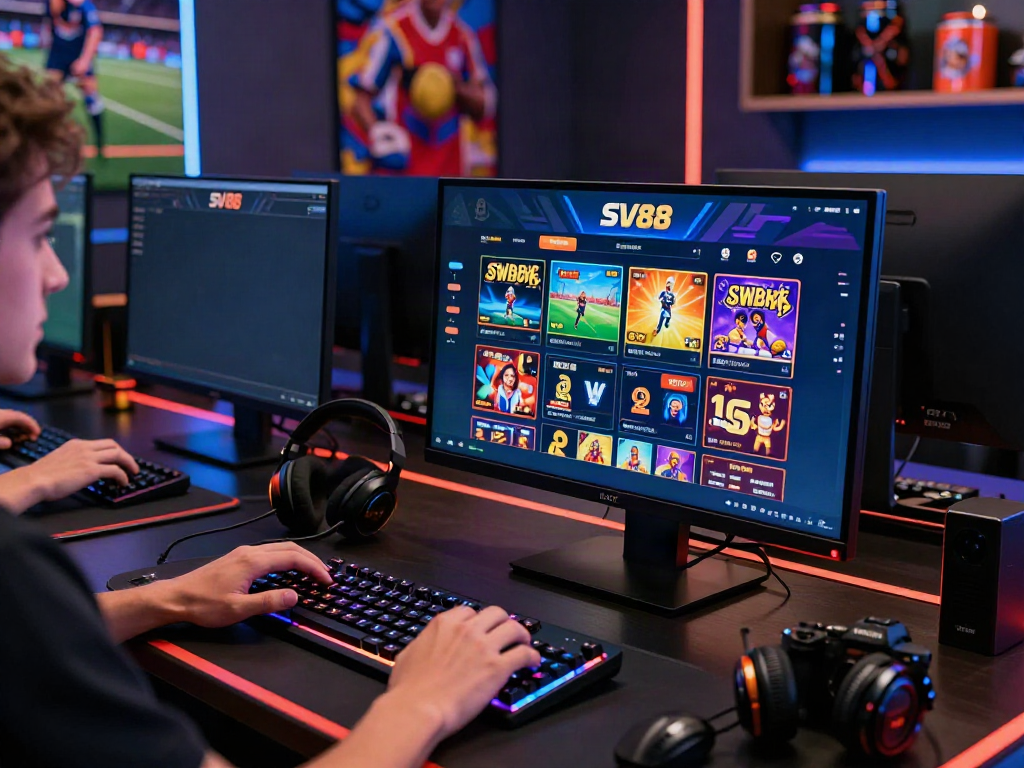 Interactive online betting scene on SV88 platform showcasing diverse gaming options.