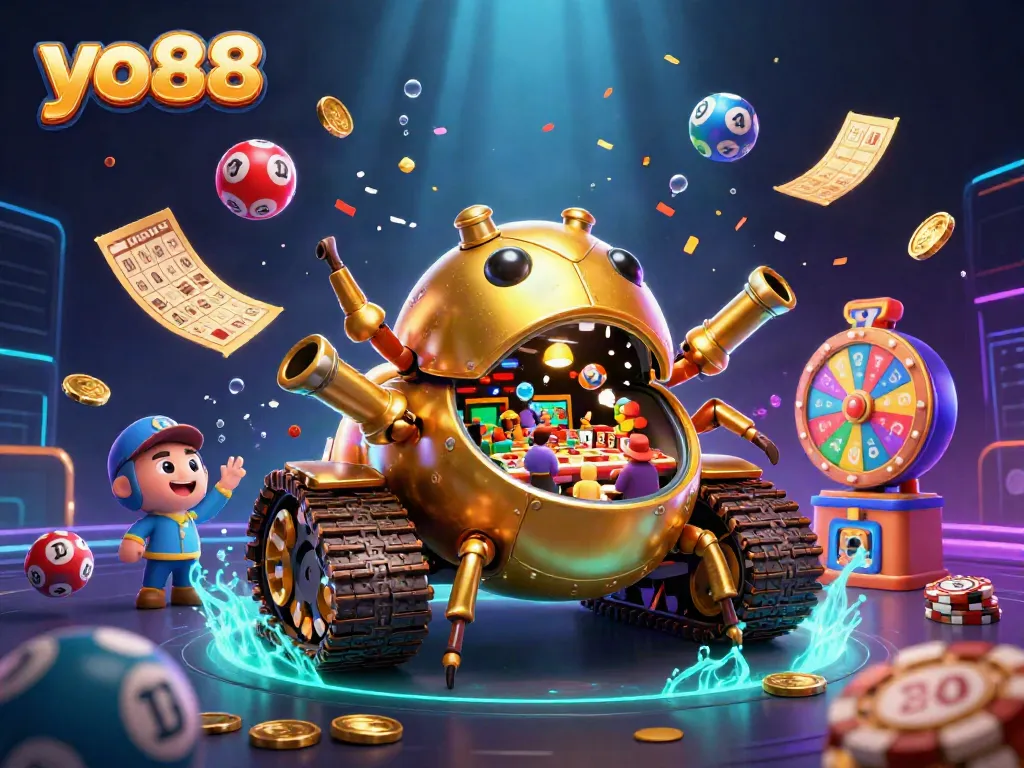 Engage in thrilling casino action with yo88's golden beetle tank bursting with games and prizes.