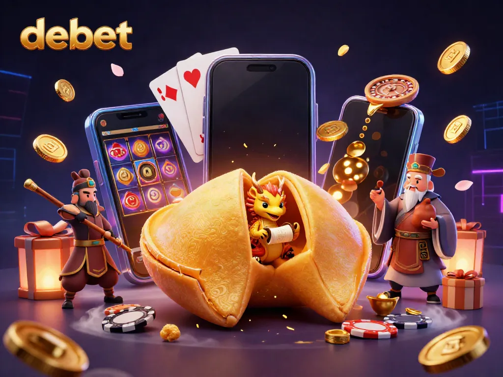 Experience immersive gameplay at debet with a vibrant 3D casino scene filled with excitement and rich visuals.