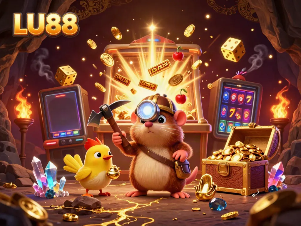LU88 offers an exciting mining-themed casino experience featuring vibrant elements from 3D slots.